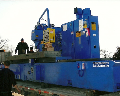 A Large Cincinnati simplex production milling machine