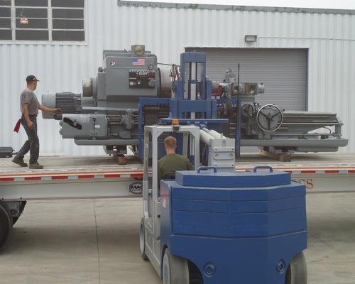 Loading a 5A W&S Turret lathe