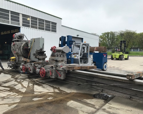 Moving a 70,000 lb lathe